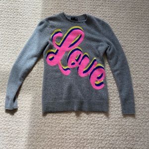 Blooming Dales Aqua Cashmere sweater